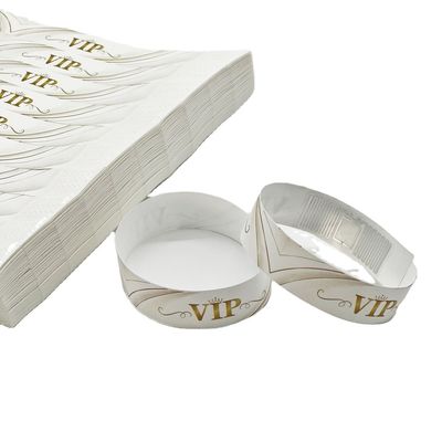 OEM-Kustomisierte Logo-Identifizierung RFID-Aufkleber für Papier Einweg-Tyvek-Armbänder