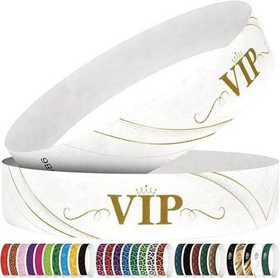 Wasserdichte Tyvek-Armbänder aus Papier perfekt für Veranstaltungen Partys mit individuellem Logo