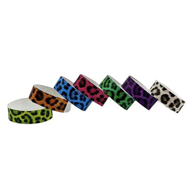 Custom Logo gedruckte Armband wasserdichtes Papier Tyvek Armbänder für Veranstaltung Party-Versorgung in grün