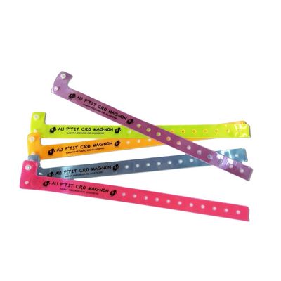 250*25mm/250*16mm Rot Vinyl PVC Armband Armbänder Muss für VIP Pass Eintritt haben