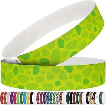 Druckwasserdichtes Tyvek DuPont Papier-Armband für den individuellen Eintritt in den Vergnügungspark