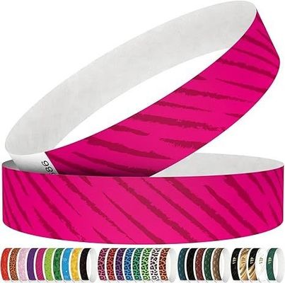 Druckwasserdichtes Tyvek DuPont Papier-Armband für den individuellen Eintritt in den Vergnügungspark