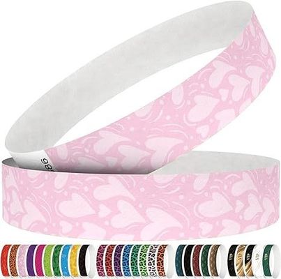 Druckwasserdichtes Tyvek DuPont Papier-Armband für den individuellen Eintritt in den Vergnügungspark