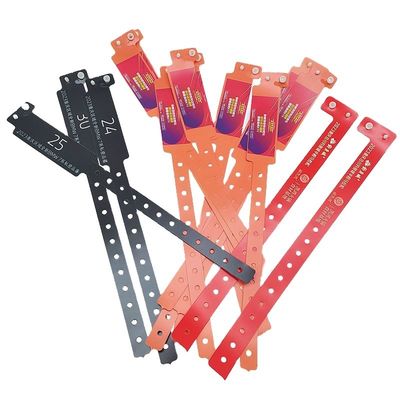 Wasserdichte L-Form Vinyl Armbänder DDJOY Einmalig für Festivalveranstaltungen 250*16mm