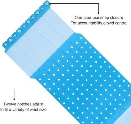 Anti-Verlust personalisierte PVC-Vinyl-Armbänder für Veranstaltungen und Festivals Set Regenbogenfarben