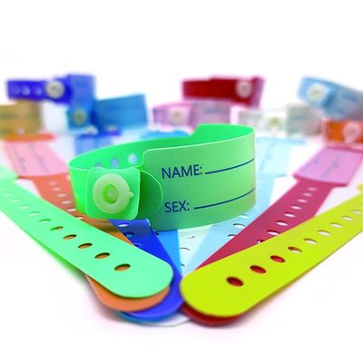 Vergnügen Gelegenheit PVC/Vinyl ID-Armband 100 Stück Einweg-Kostummedizinisches Armband