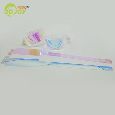 Party Favorite Farbenprächtiges Gradient Farbenarmband Custom TPU Armband für Veranstaltungen ID Lösung