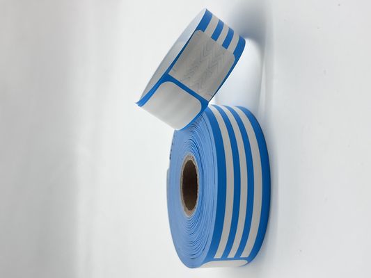 ALLE Zielgruppe Endbenutzer Druckbare thermische QR-Code-Armbänder mit Selbstklebstoff in Blau