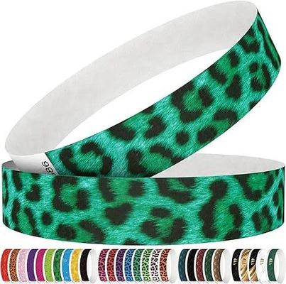 Customized Patterns Logo OEM Tyvek Armband für Hochzeiten und Veranstaltungen