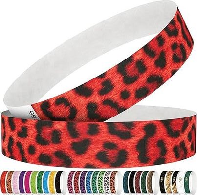 Customized Patterns Logo OEM Tyvek Armband für Hochzeiten und Veranstaltungen