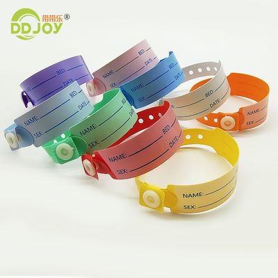 Custom Logo Weiches Vinyl Armband zur Identifizierung von Krankenhauspatienten