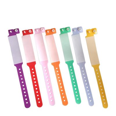 Farbenfrohe PVC Vinyl Armband für Kinder im Vergnügungspark 250*25mm und 170*18mm
