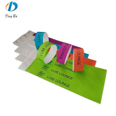 Veranstaltungen Ticketpapier verstellbare Club Plastik-Armbänder mit individuellem Logo Plattierung