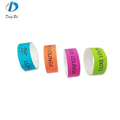 Veranstaltungen Ticketpapier verstellbare Club Plastik-Armbänder mit individuellem Logo Plattierung