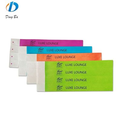 Veranstaltungen Ticketpapier verstellbare Club Plastik-Armbänder mit individuellem Logo Plattierung