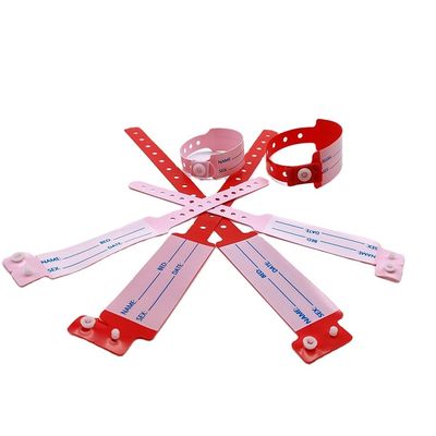 Wasserdichtes Vinyl-Patienten-ID-Armband 100 Stück/Box