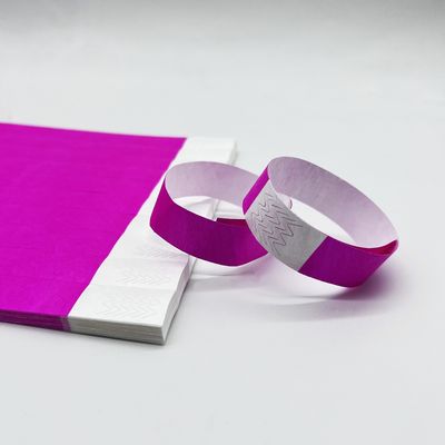 Druckpapier Tyvek Armband für Veranstaltungen und Partys Tränenbeständig OEM-Logo akzeptabel