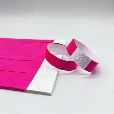 Druckpapier Tyvek Armband für Veranstaltungen und Partys Tränenbeständig OEM-Logo akzeptabel