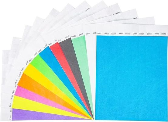 Druckpapier Tyvek Armband für Veranstaltungen und Partys Tränenbeständig OEM-Logo akzeptabel