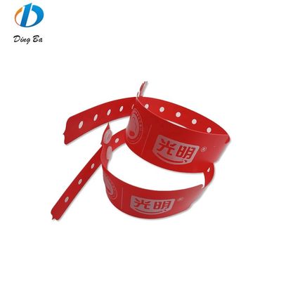 Schmuckart Armbänder Umweltschonende Kunststoffe Einwegprodukte für Konzerte PVC/Vinyl-Armbänder