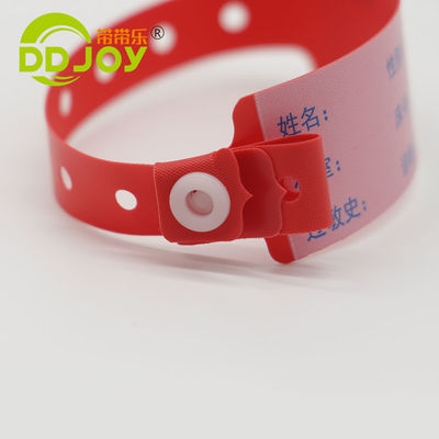 Personalisiertes Einweg-PVC-Armband für Patienten Superweich 170*18mm Kinderinformation