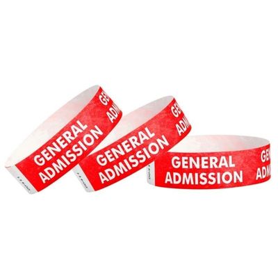 Wasserdichte Tyvek-Armbänder für Veranstaltungen Komfortable und zerreißfeste Papierarmbänder