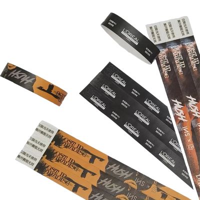 Verwendung Szenarien Veranstaltungen Festival Custom Einmaliges Tyvek-Armband für die Feiertagsdekoration