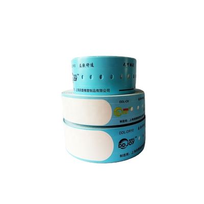 Benutzerdefinierte Barcode-Roll-Armbänder für die Identifizierung von Krankenhauspatienten 257*32mm/206*25mm