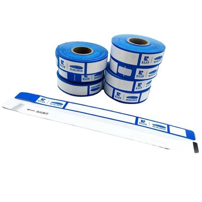Individuelles Logo Blau synthetisches Papier Armband Armband für Szenen Eintrittskarten