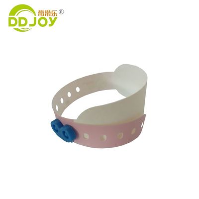 Individuelles Patienten-ID Weiches, sicheres, thermisches Druck-Armband mit Nano-Verbundpapiermaterial