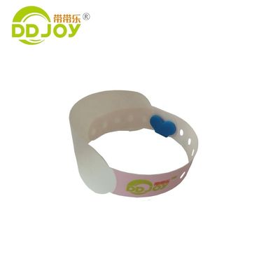 Individuelles Patienten-ID Weiches, sicheres, thermisches Druck-Armband mit Nano-Verbundpapiermaterial