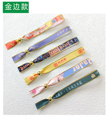 Custom Printing Satin Stoff Armbänder für einmalige bei der Modischen Veranstaltung Festival Party