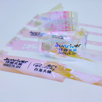 250*25mm/250*16mm Wasserdichte Farb-Plastik-Armbänder für Bar-Nachtclub