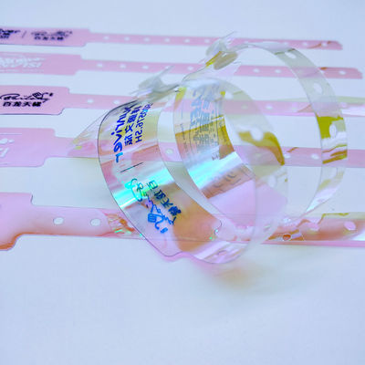 250*25mm/250*16mm Wasserdichte Farb-Plastik-Armbänder für Bar-Nachtclub