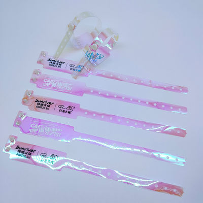 250*25mm/250*16mm Wasserdichte Farb-Plastik-Armbänder für Bar-Nachtclub