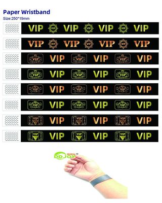 Wasserdichtes Tyvek-Armband für VIP-Festival-Nutzer