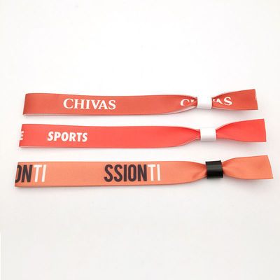 Custom Event Festival Party Armbänder Satin Stoff sicher und stilvoll mit Custom Logo
