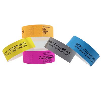 Personalisierte Papier-Armbänder für Werbeaktionen 250*25mm/250*19mm Einfarbdruck