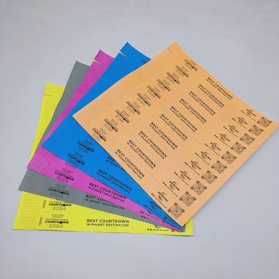 Personalisierte Papier-Armbänder für Werbeaktionen 250*25mm/250*19mm Einfarbdruck