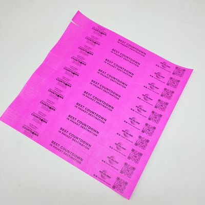Personalisierte Papier-Armbänder für Werbeaktionen 250*25mm/250*19mm Einfarbdruck