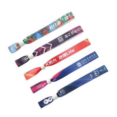 Veranstaltungen und Veranstaltungen Gewebte/Polyester-Satinen-Armbänder für einmalige Veranstaltungen