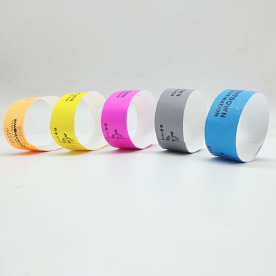 Personalisierte Papier-Armbänder für Werbeaktionen 250*25mm/250*19mm Einfarbdruck