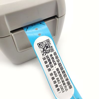 205*25mm Einwegwasserdicht Qr-Code Druckpapier für Veranstaltungen Thermisches Armband