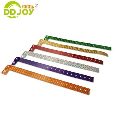 Anpassbares L-Form-Holographisches Material Armband für Veranstaltungen 250*25mm in Orange