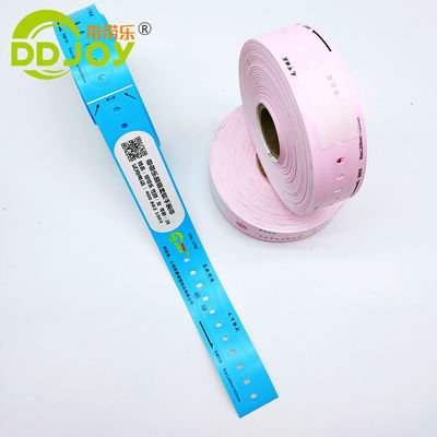 205*25mm Barcode Roll Armband für Kinder zur Identifizierung von Krankenhauspatienten