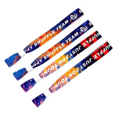 Party-Festival-Armbänder aus purpurfarbenem Satin mit wasserdichtem Design