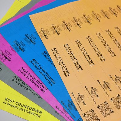 Wasserdichte Papierarmbänder für Veranstaltungen 250*25mm/250*19mm Langlebig und zerreißfest