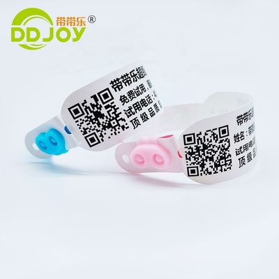 Personalisiertes Logo DDJOY Wasserdicht Einweg-Wärme-Identifikationsarmband für Veranstaltungen Party Club