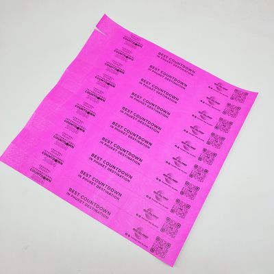 Wasserdichte Papierarmbänder für Veranstaltungen 250*25mm/250*19mm Langlebig und zerreißfest