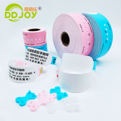 Wasserdichtes persönliches ID-Armband für den Festivalpark Einweg-Barcode QR-Code-Armband